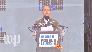 'Six minutes and twenty seconds': Emma Gonzalez delivers speech at Washington march