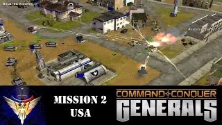 COMMAND & CONQUER : GENERALS - Mission 2 USA - Playthrough FR HD