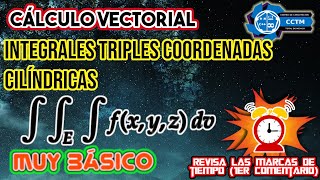 ????¿Cómo hacer las integrales triples en coordenadas cilíndricas? | ¡Muy básico!|Cálculo Vectorial