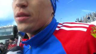 Легков после эстафеты в Осло