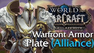 Warfront Armor: Plate Tier 1-3 (Alliance) In Game Preview | World of Warcraft