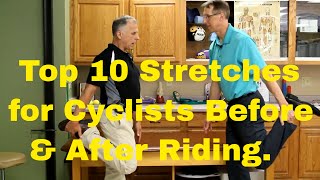 Top 10 Stretches for Cyclists Before & After Riding to Stop Pain/Injury ...