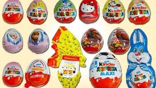 Kinder surprise eggs peppa pig cars 2 mickey mouse tom and jerry barbie!