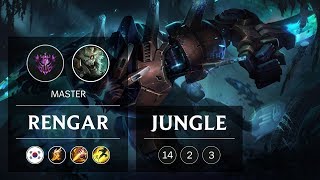Rengar Jungle vs Kha'Zix - KR Master Patch 9.2
