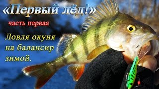 "Первый лёд!" Часть 1я. Ловля окуня на балансир зимой.
