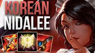 KOREAN CHALLENGER NIDALEE FULL GAMEPLAY! | CHALLENGER NIDALEE JUNGLE GAMEPLAY | Patch 10.1 S10