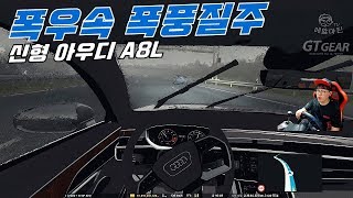 유로트럭 아우디 세단 끝판왕 신형A8L 아우토반 고속주행
