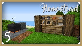 Minecraft Homestead Modpack | Ingot Cast & Cooking! | E05 (Hardcore Survival 1.10.2 Let's Play)