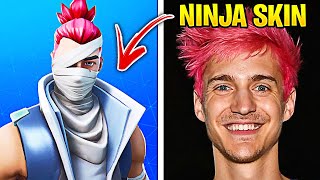 5 YouTuber mit EIGENEM FORTNITE SKIN! (Ninja, Tfue, Standart Skill)