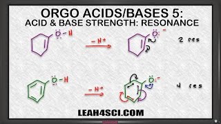 Effect of Resonance on Acidity when Ranking Acids and Bases in Organic Chemistry