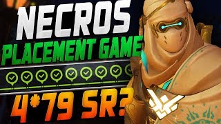 Necros gets Really LOW SR? FINAL PLACEMENT GAME GENJI! [ OVERWATCH SEASON 14 TOP 500 ]