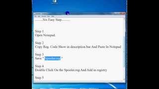 How to Solve Printer Spooler Service Error With Regedit?