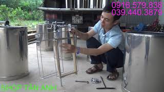 Chi Tiết Thùng Quay Mật 2 Cầu Cải Tiến Chống Văng Nhộng Và Vỡ Cầu