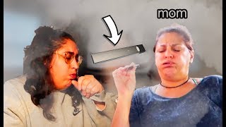 hitting the juul with my family