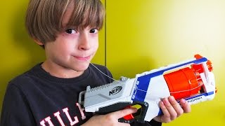 Игрушечный бластер NERF ✌ ВЛОГ Арсения: Как прикольно вырвать зуб