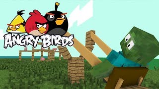 Monster School: ANGRY BIRDS - Minecraft Animation