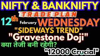 Bank Nifty & Nifty tomorrow 12th FEBRUARY 2020 Daily Chart Analysis - Option Chain Analysis