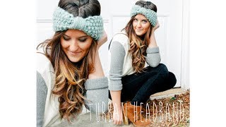KNITTING TUTORIAL - TURBAN HEADBAND