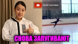 Рика Кихира ЧЕТВЕРНОЙ САЛЬХОВ и ТРОЙНОЙ АКСЕЛЬ в произвольной на тренировке