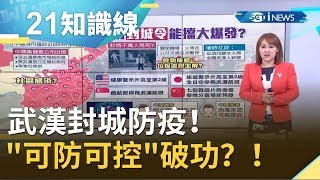 武漢封城防疫！"可防可控"破功？！專家預估規模至少SARS10倍以上...｜主播 王志郁｜【知識小學堂】20200123｜三立iNEWS