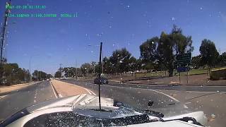 Ford Falcon pulls out across Toyota LandCruiser and gets T boned - South Australia