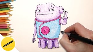 Как Рисовать Бува Ох из мультика ДОМ ★ Рисуем милого инопланетного пришельца Бува
