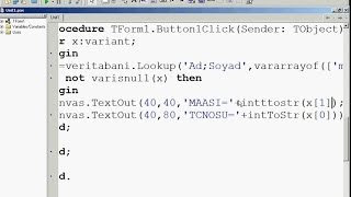 Delphi Programlama Dersleri 13