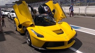 Ferrari LaFerrari on Track!! Start up, Revs, Accelerations!