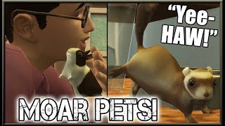 BUNNIES, FERRETS & MORE Small Pets Mod!! | The Sims 4: My First Pet Stuff (Created by Kalino)