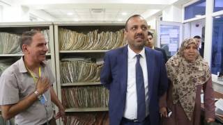 تفقد المحافظ النجف الاشرف السيد لؤي الياسري لدائرة تقاعد النجف الاشرف