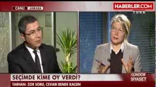 Veyis Ateşin'in Soruları Habertürk'e Katılan Emine Ülker Tarhan'ı Kızdırdı