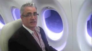 Bombardier CSeries cabin tour from Dubai Air Show 2011 #dxb11