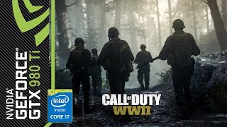 Call of Duty WWII - Gameplay [GTX 980 Ti, Intel i7 4790K]