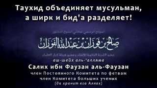 аль-Фаузан | ТАУХИД объединяет мусульман!