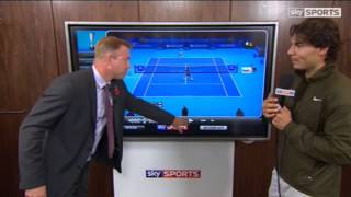 Funny Rafael Nadal analyses his play against Roger Federer (Sky Sports Skypad)