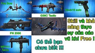 Truy kích RPG ✓- Skill và khả năng thật sự của các vũ khí Free, có thể bạn chưa biết.