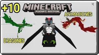 Nuevos Dragones para Minecraft PE 1.13.0.9 (Como entrenar a tu dragón add-on) 1.13.0.9 mcpe addon