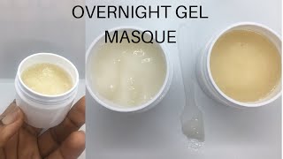 HOW TO MAKE OVERNIGHT EXFOLIATING | ANTI AGEING FACIAL GEL MASQUE FOR FLAWLESS SKIN