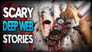 3 SCARY Stories About The DEEP WEB (Creepypasta + Drawing)