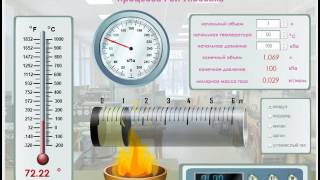 Проверка закона изобарного процесса для идеального газа Гей-Люссака