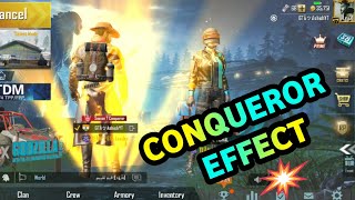 PUBG MOBILE Conqueror Entrance Effect Amazing Conqueror Effect | T̲EĂM GTÄ