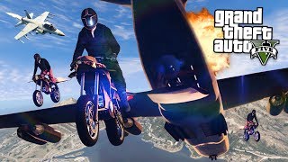 GTA 5 GUN RUNNING DLC -  FINAL MISSION w/ FLYING ROCKET BIKE & CARGO PLANE!! (New GTA 5 Online DLC)