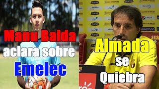 ?Juan Ignacio Dinenno se complica para Barcelona SC ⚽ Manu Balda aclara sobre su ida a Emelec ⚽✔