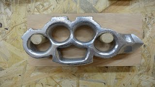 BUILD VIDEO: Casting aluminum KNUCKLES with a SKULL CRACKER