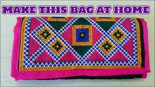 HOW TO MAKE HANDCRAFTED CLUTCH BAG AT HOME-MAGICAL HANDS HINDI SEWING TUTORIAL