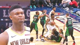 Zion Williamson Bullies Celtics & Crazy Putback Dunk! Pelicans vs Celtics
