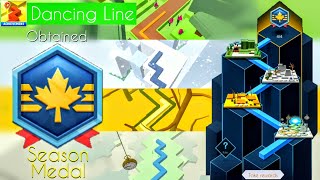 Dancing Line - Obtained Season Medal ( The Spring, Winter, Autumn, & Time)
