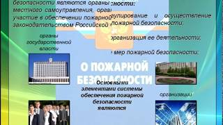 Система обеспечения пожарной безопасности в Российской Федерации, её основные элементы, функции