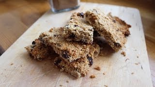 How to make healthy Cinnamon and Raisin Flapjacks