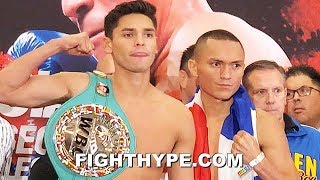 RYAN GARCIA LICKS HIS CHOPS & FLEXES ON FRANCISCO FONSECA DURING FINAL FACE OFF